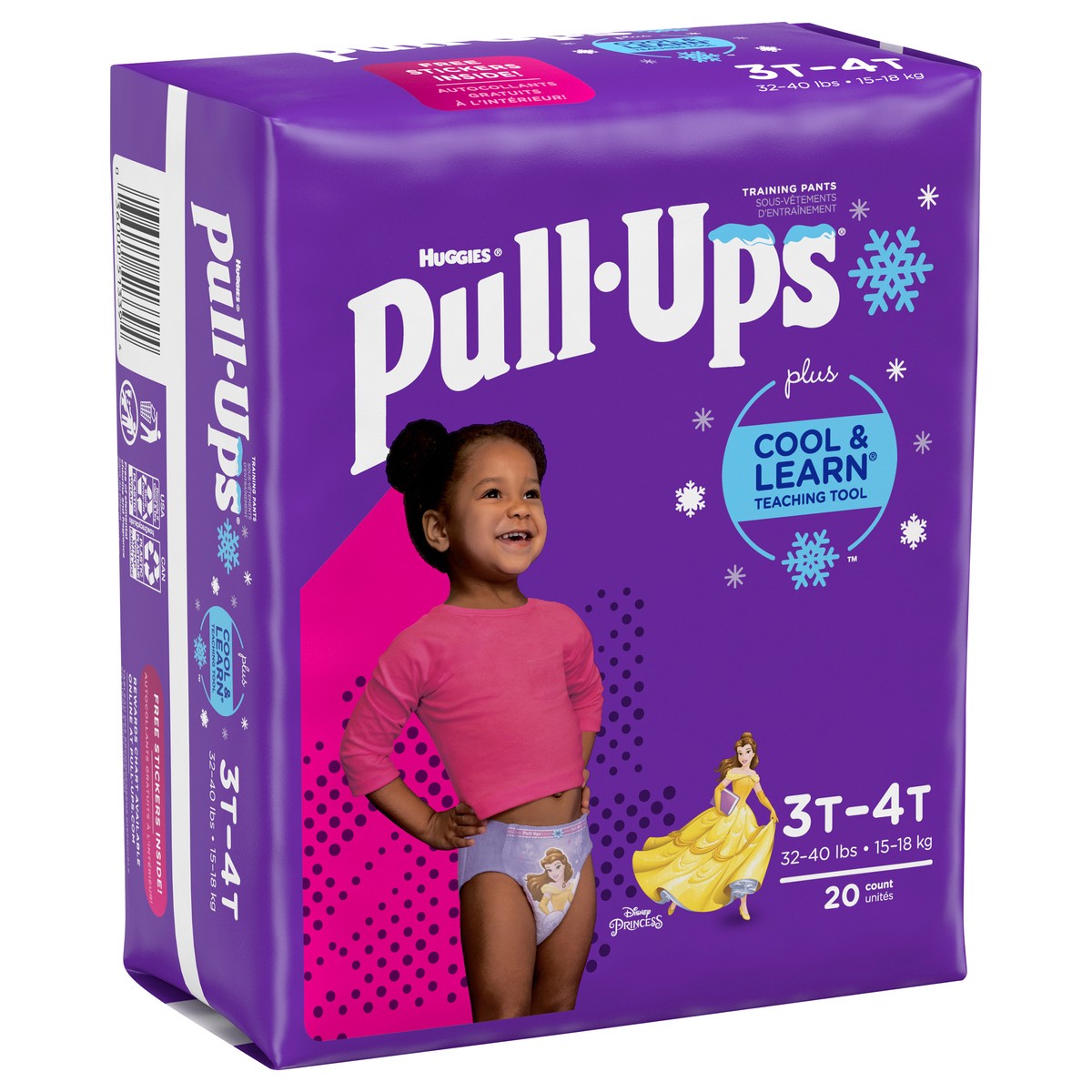 slide 3 of 12, Pull-Ups Disney Princess Training Pants 3T-4T (32-40 lbs) 20 ea, 22 ct