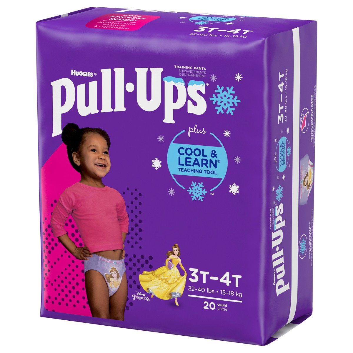 slide 4 of 12, Pull-Ups Disney Princess Training Pants 3T-4T (32-40 lbs) 20 ea, 22 ct