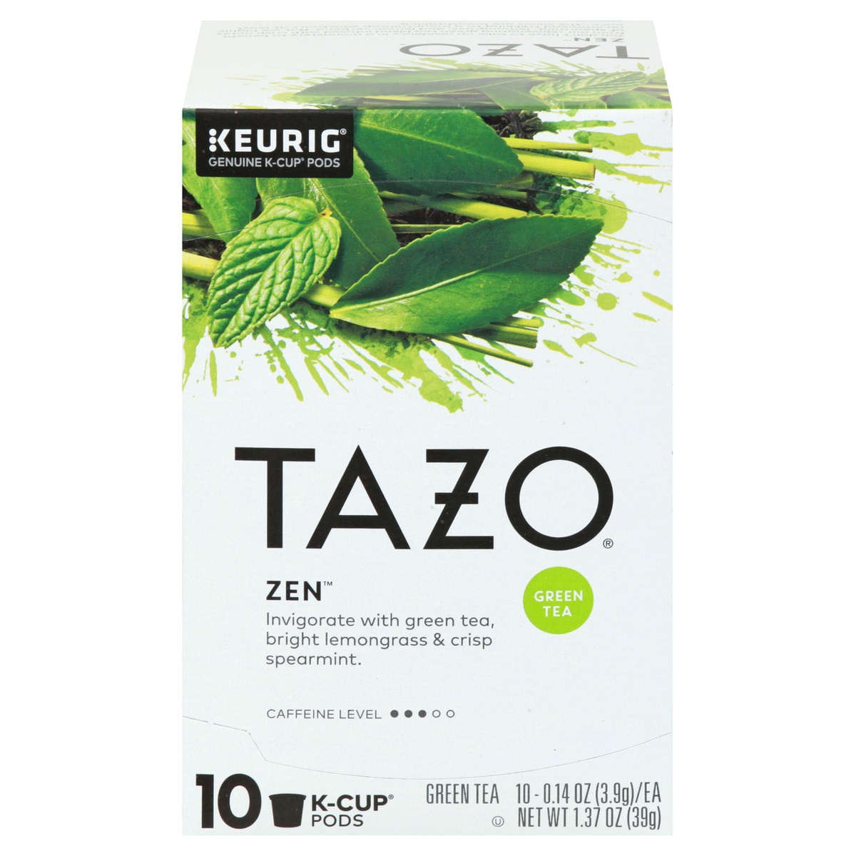 slide 1 of 1, Tazo Zen Green Tea K-Cups, 10 ct