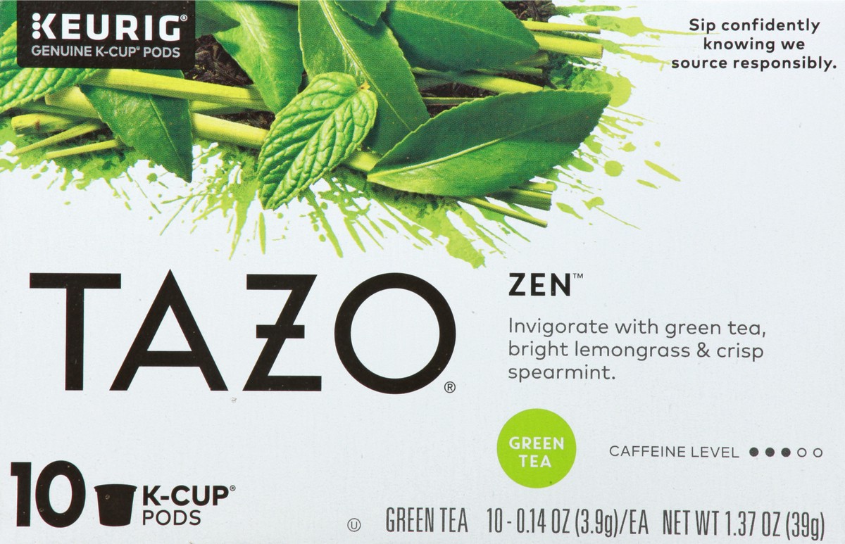 slide 3 of 9, TAZO K-Cup Pods Green Tea, 10 ct, 10 ct
