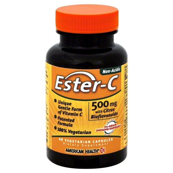 slide 1 of 1, American Health Ester-C Capsules, 60 ct; 500 mg