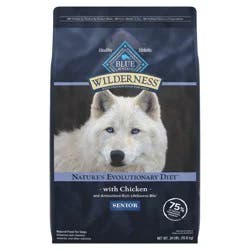 Blue Buffalo Wilderness Senior High Protein Dry Dog Food Wholesome Grains with Ingredients Chicken