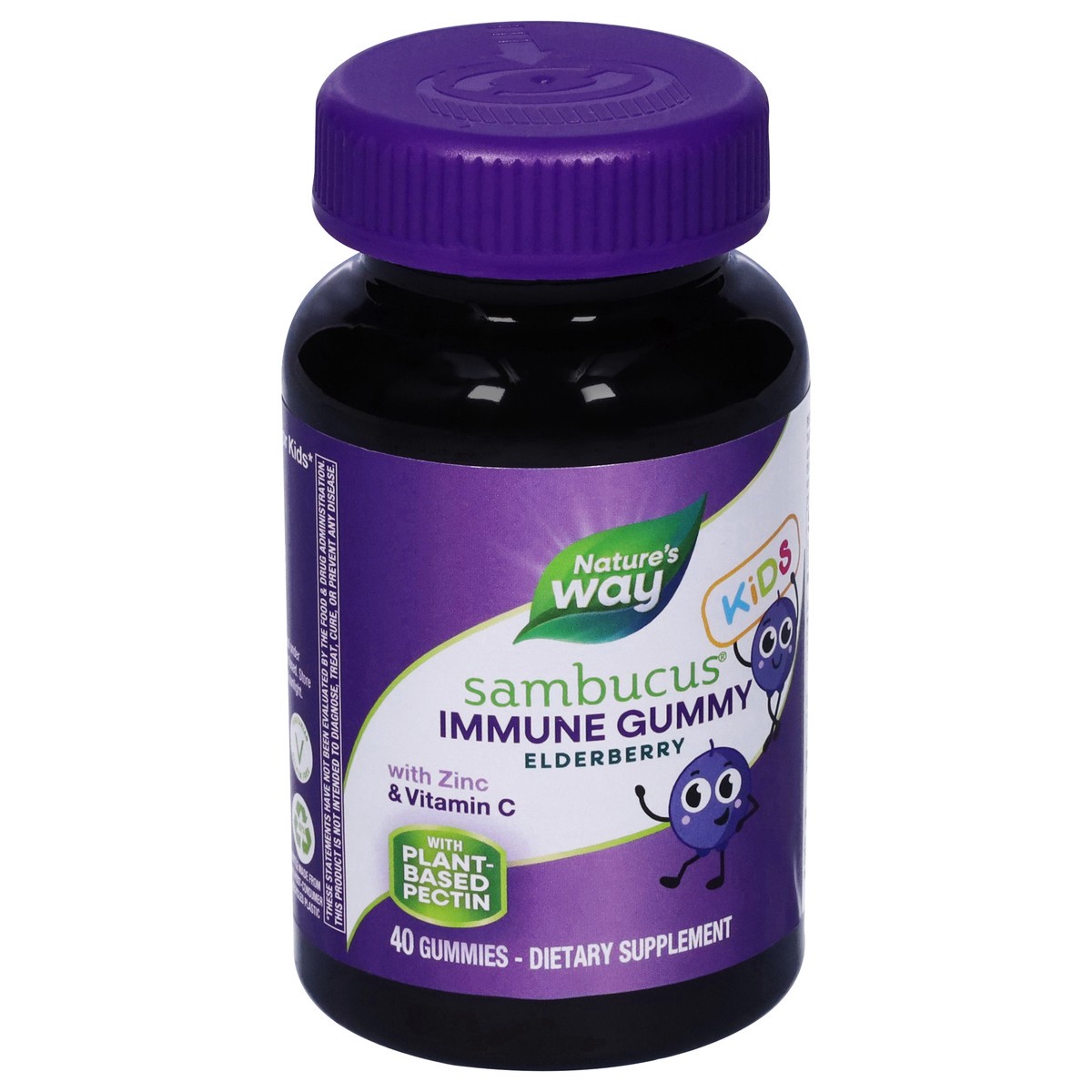 slide 5 of 9, Nature's Way Kids Immune Gummy Elderberry Sambucus 40 Gummies, 40 ct