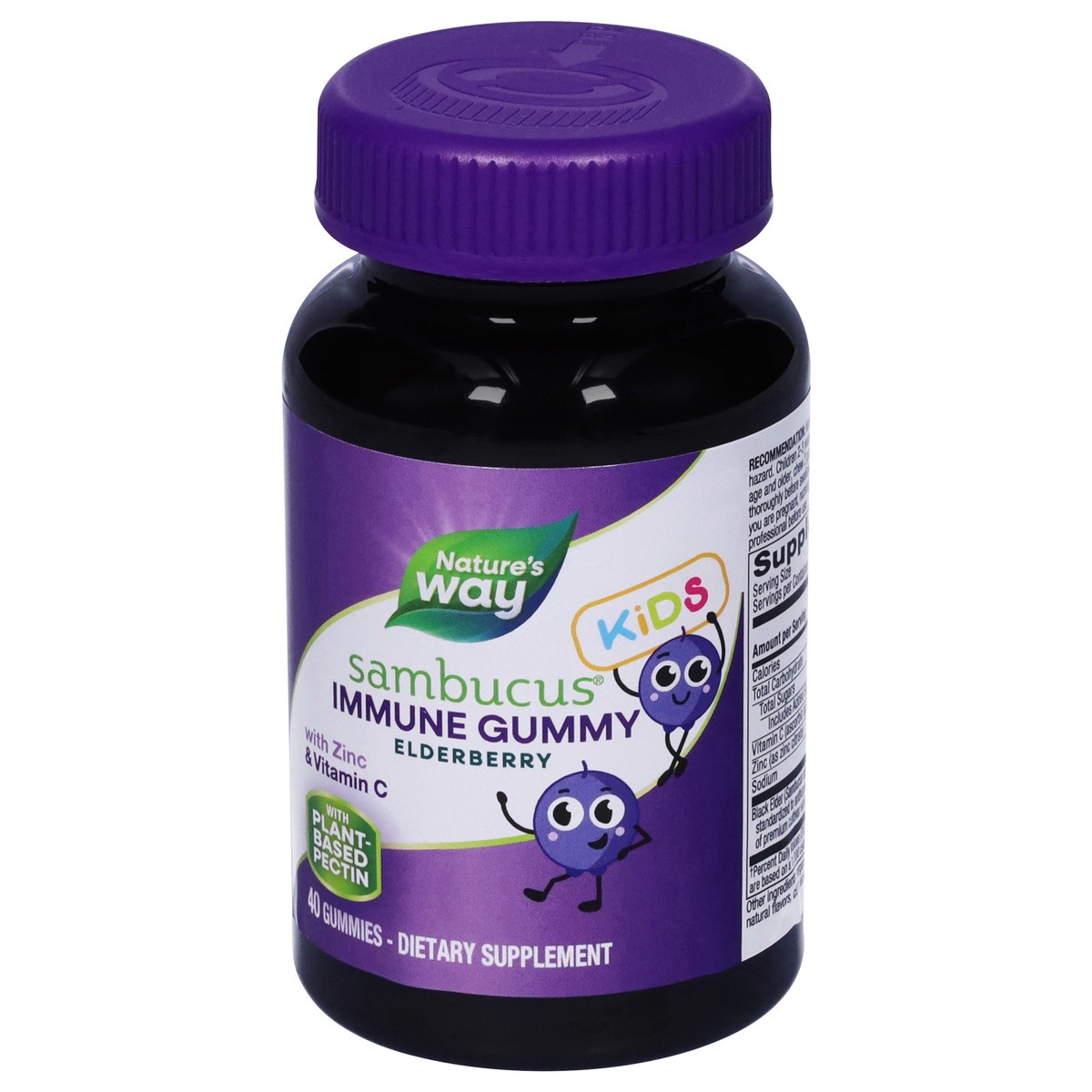 slide 6 of 9, Nature's Way Kids Immune Gummy Elderberry Sambucus 40 Gummies, 40 ct