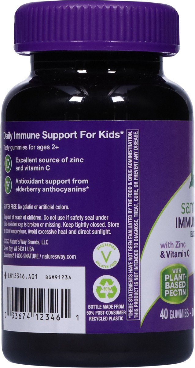 slide 3 of 9, Nature's Way Kids Immune Gummy Elderberry Sambucus 40 Gummies, 40 ct