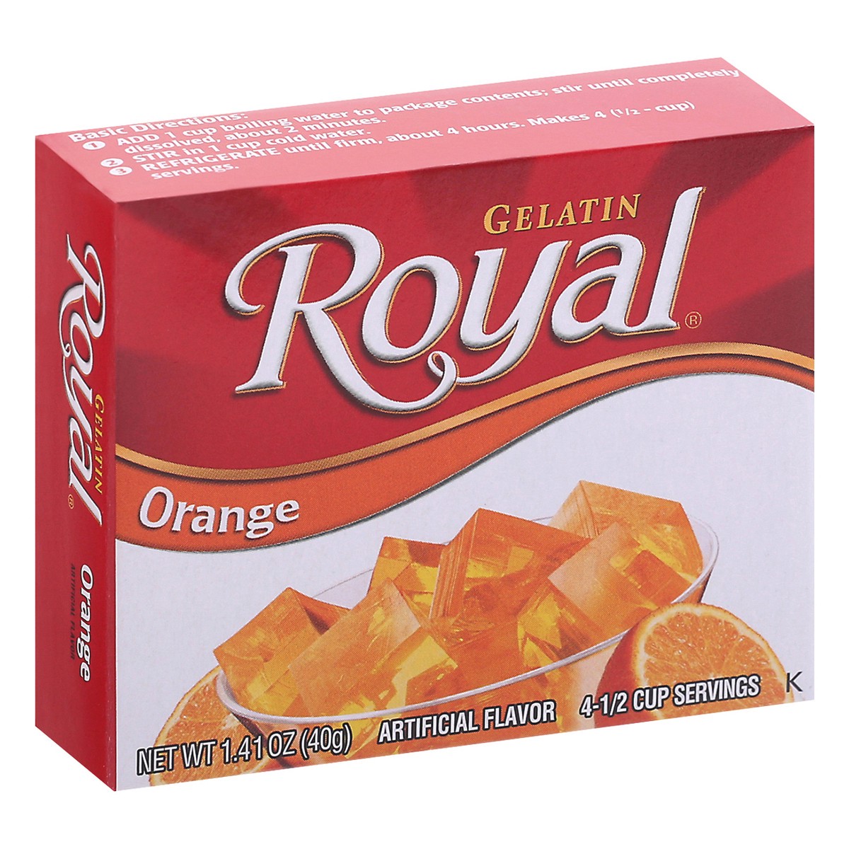 slide 2 of 9, Royal Orange Gelatin 1.41 oz Box, 1.41 oz