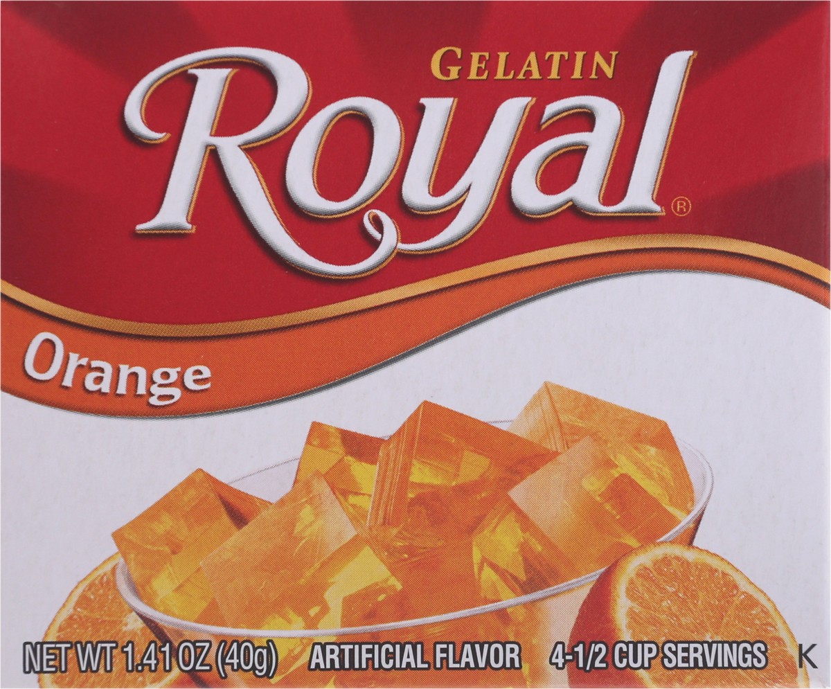 slide 6 of 9, Royal Orange Gelatin 1.41 oz Box, 1.41 oz