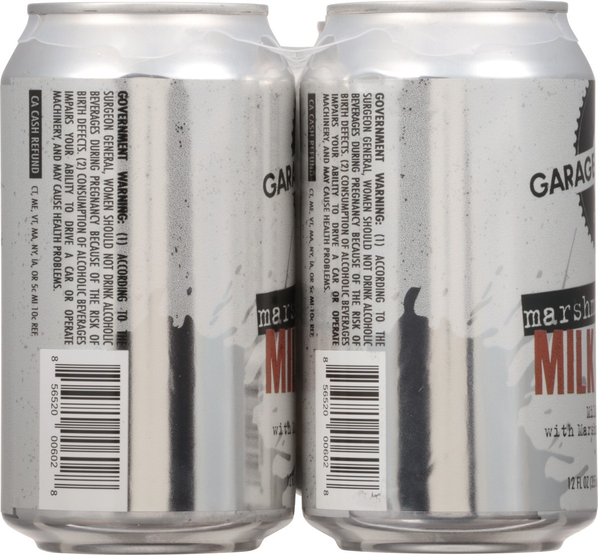 slide 8 of 9, Garage Brewing Co Marshmallow Milk Stout Beer 6 - 12 fl oz Cans, 6 ct
