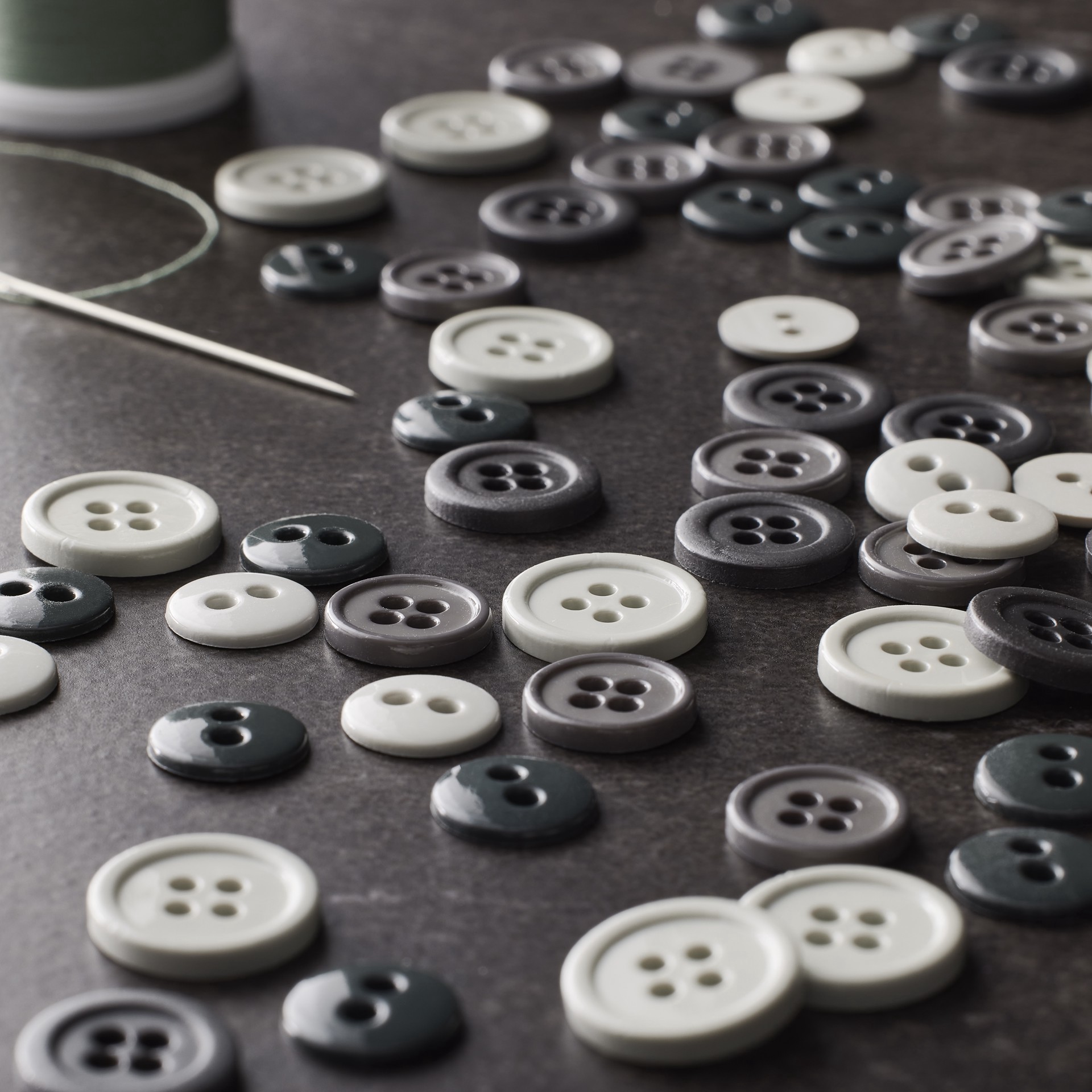 slide 3 of 3, Colors We Love Cloudy Buttons By Loops & Threads, 5/8 in