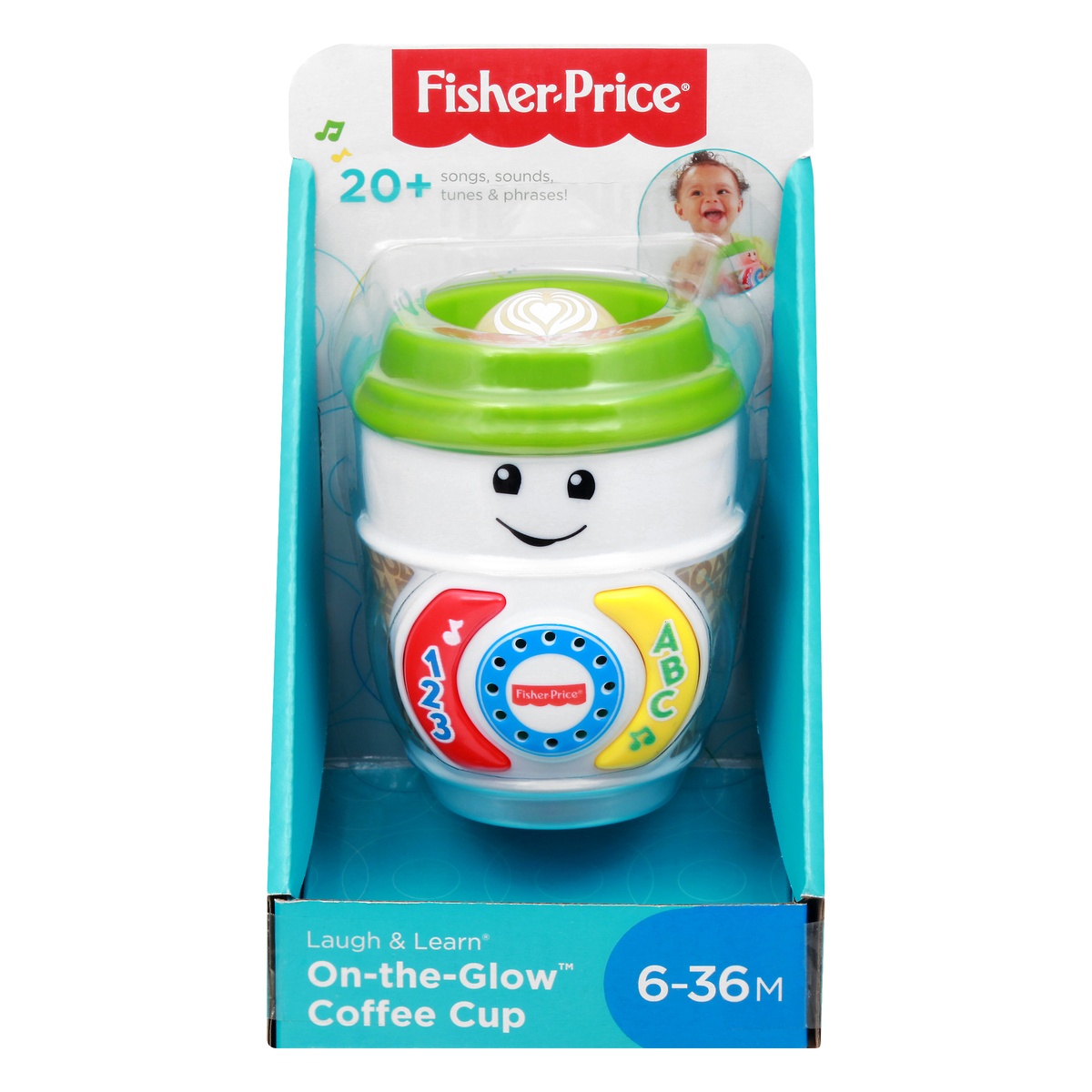slide 1 of 8, Fisher-Price Laugh &LearnOn-The-Glow Coffee Cup, 1 ct