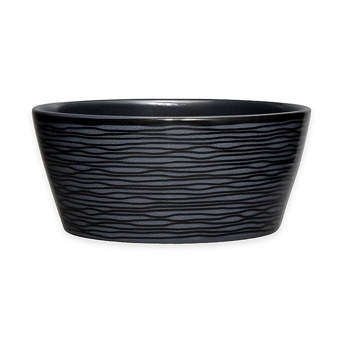 slide 1 of 1, Noritake Black on Black Swirl Round Fruit Bowl, 1 ct