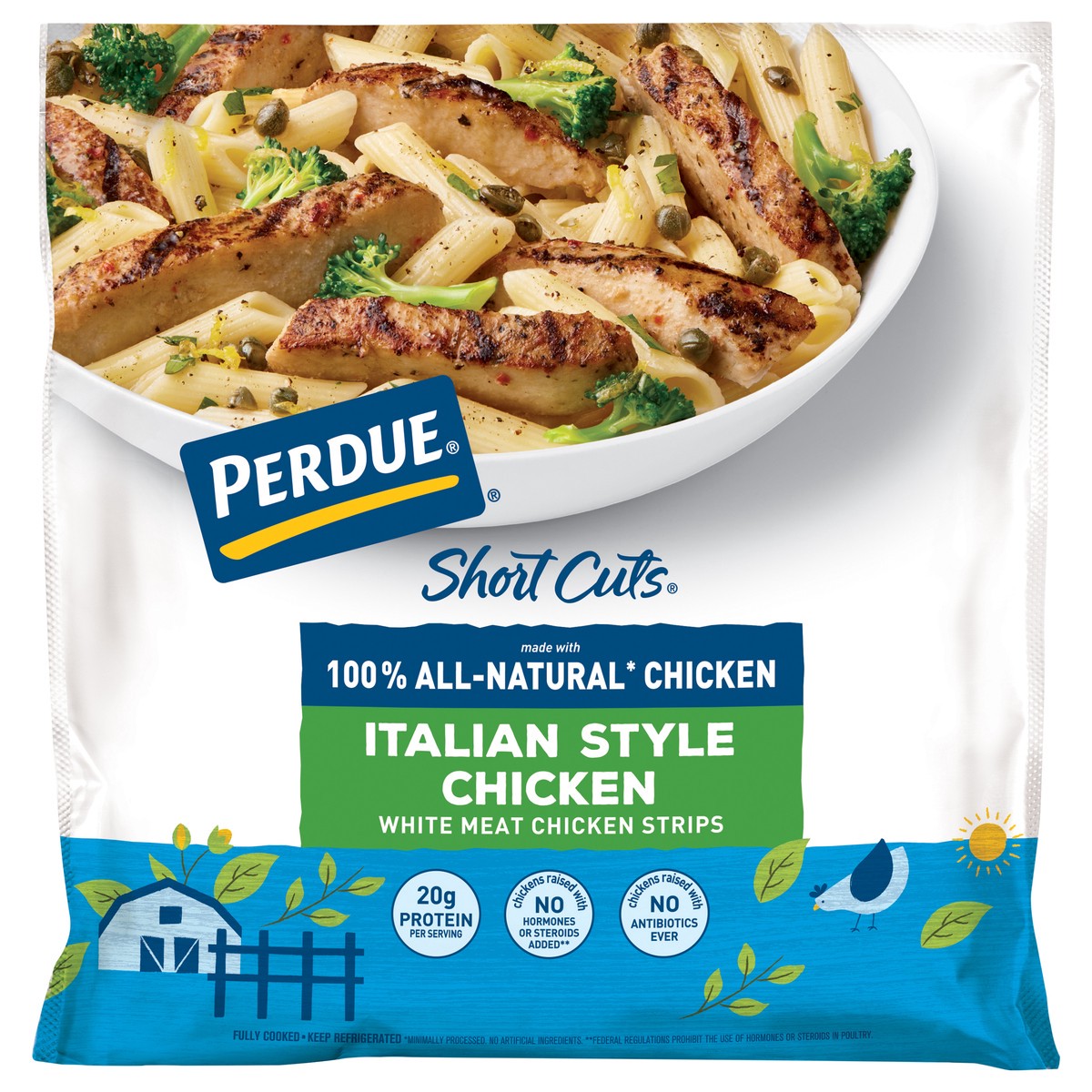 slide 1 of 1, PERDUE SHORT CUTS Italian Style Chicken Strips, 8 oz., 8 oz