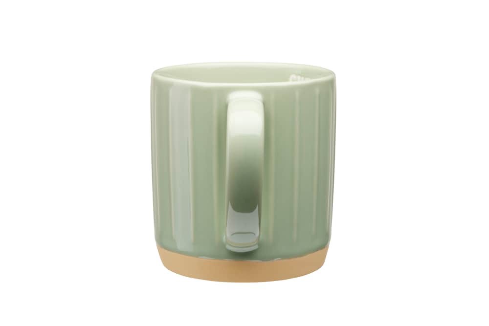 slide 2 of 2, Clay Art Glaze Lines Mug - Green, 1 ct