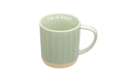 Clay Art Glaze Lines Mug - Green