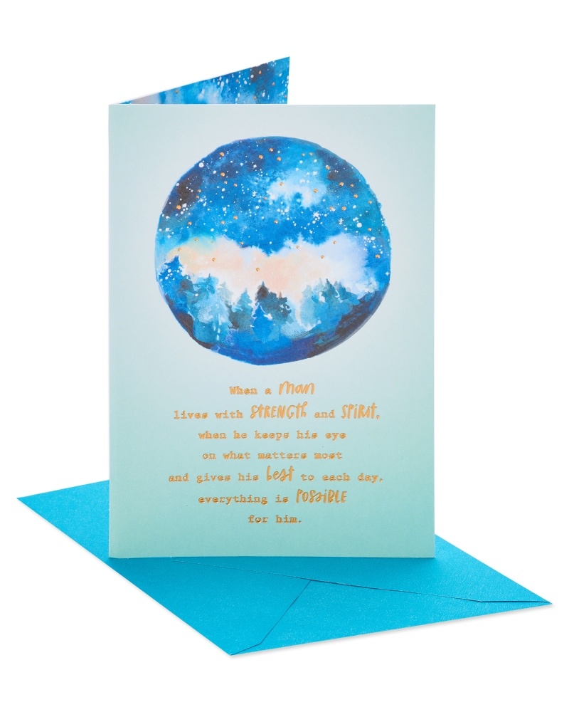 slide 1 of 1, American Greetings Strength And Spirit Birthday Card For Man, 1 ct