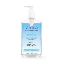 Live Clean Fragrance Free Hand Sanitizer