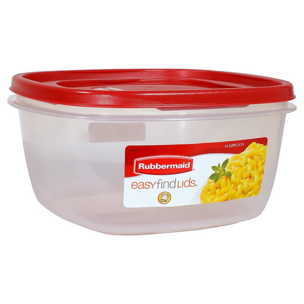 slide 2 of 2, Rubbermaid Easy Find Lids Container, 14 cup