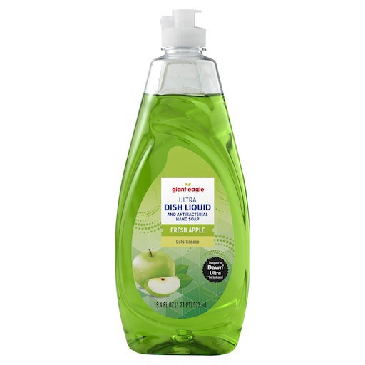 slide 1 of 1, Giant Eagle Ultra Dish Liquid Fresh Apple Scent, 19.4 oz