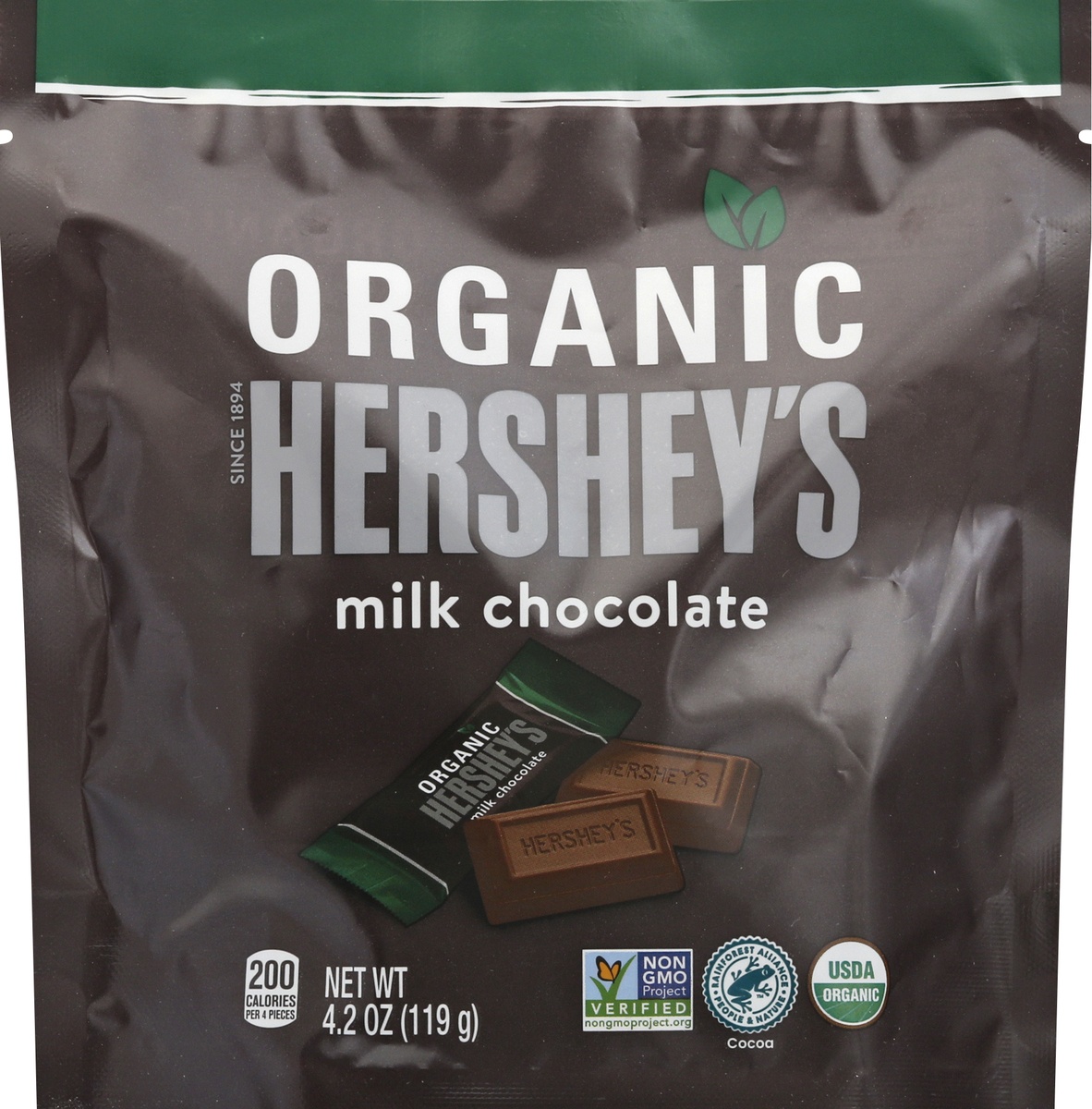 slide 9 of 10, Hershey's Organic Miniature Milk Chocolate Bars, 4.2 oz