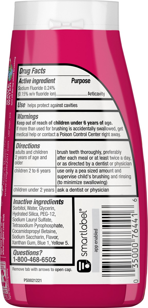 slide 3 of 7, Colgate Kids Fluoride Toothpaste, Watermelon Burst, 4.6 ounces (6 Pack), 4.6 oz