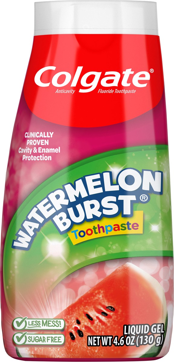 slide 4 of 7, Colgate Kids Fluoride Toothpaste, Watermelon Burst, 4.6 ounces (6 Pack), 4.6 oz