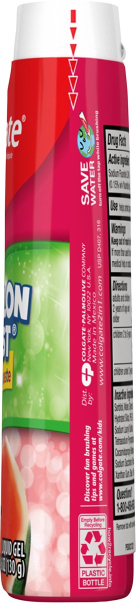 slide 6 of 7, Colgate Kids Fluoride Toothpaste, Watermelon Burst, 4.6 ounces (6 Pack), 4.6 oz
