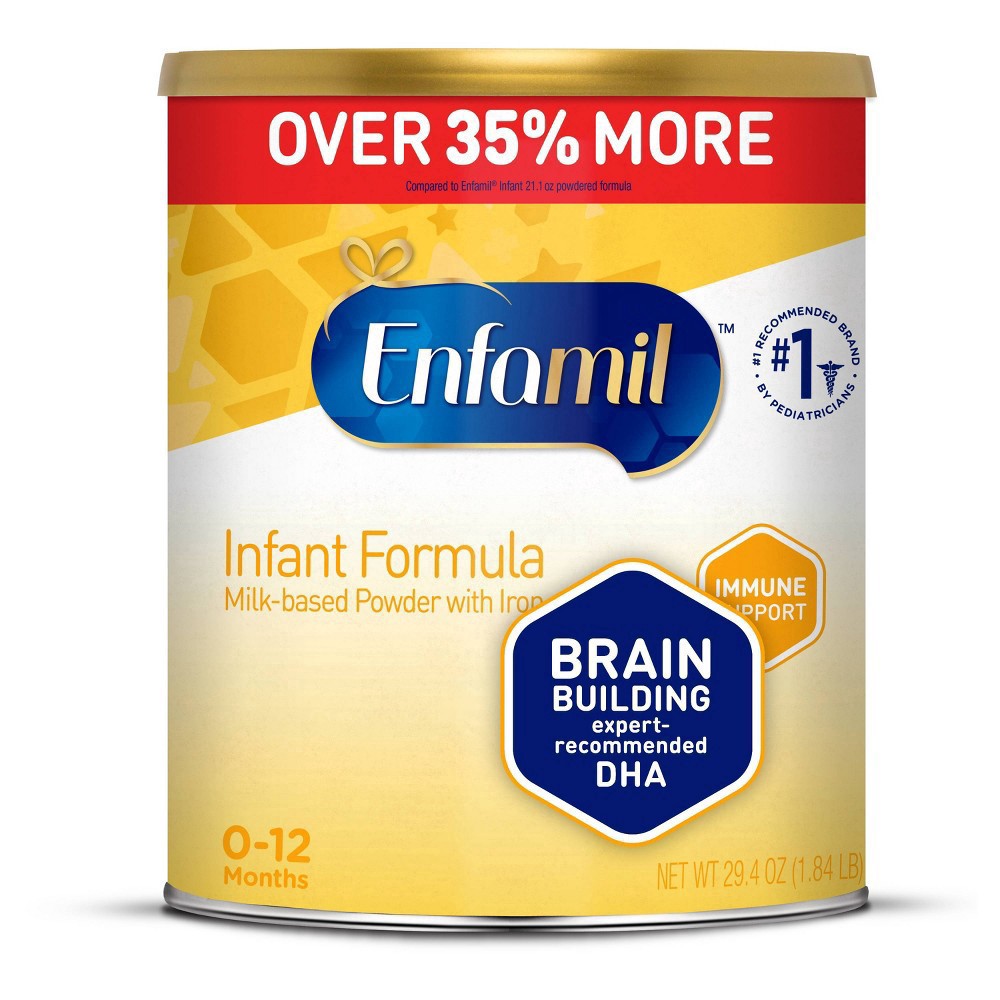 slide 3 of 7, Enfamil Milk-Based Powder with Iron Infant Formula 29.4 oz Can, 29.4 oz