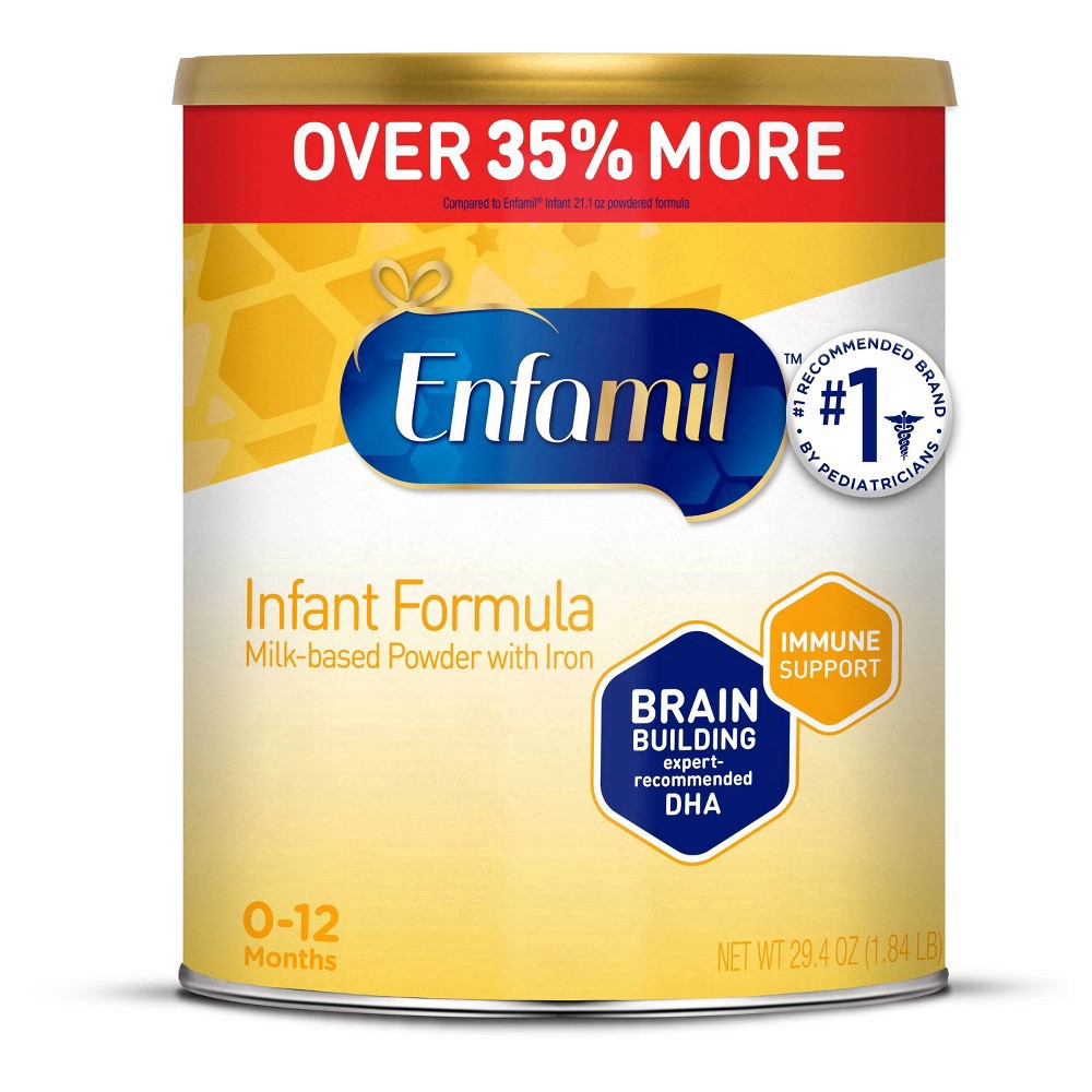 slide 2 of 7, Enfamil Milk-Based Powder with Iron Infant Formula 29.4 oz Can, 29.4 oz