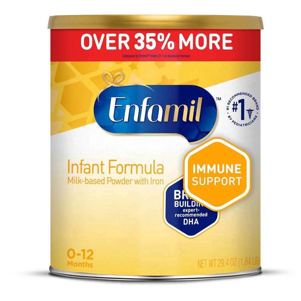 slide 5 of 7, Enfamil Milk-Based Powder with Iron Infant Formula 29.4 oz Can, 29.4 oz