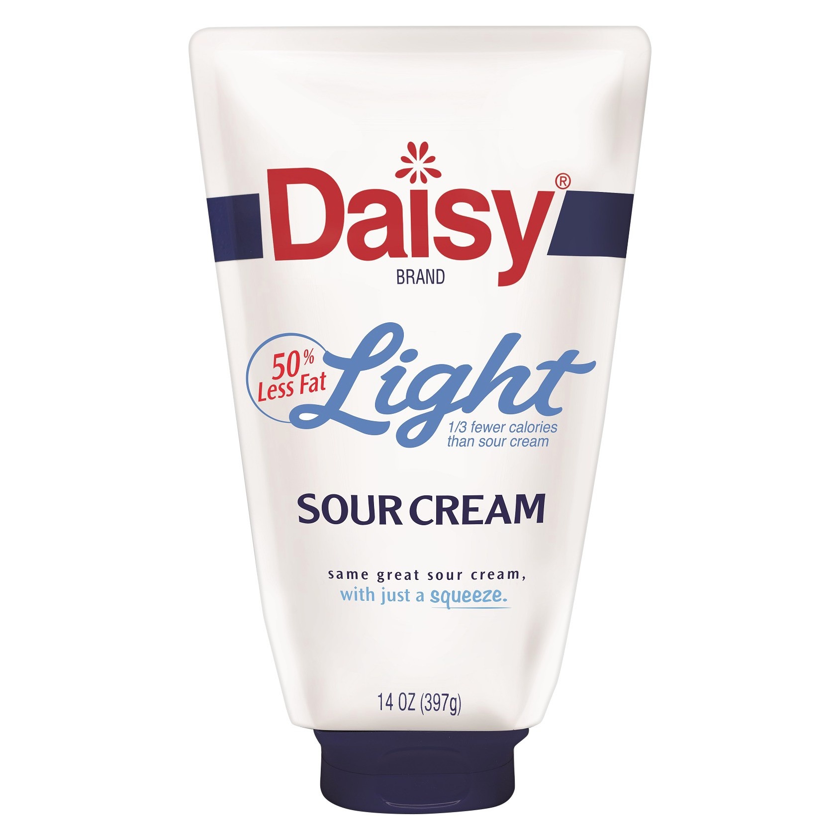 slide 1 of 8, Daisy Squeeze Light Sour Cream, 14 oz