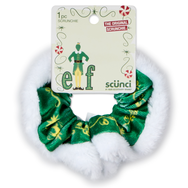 slide 1 of 1, SCUNCI 1Pk Elf Scrunchie Faux Fur, 1 ct