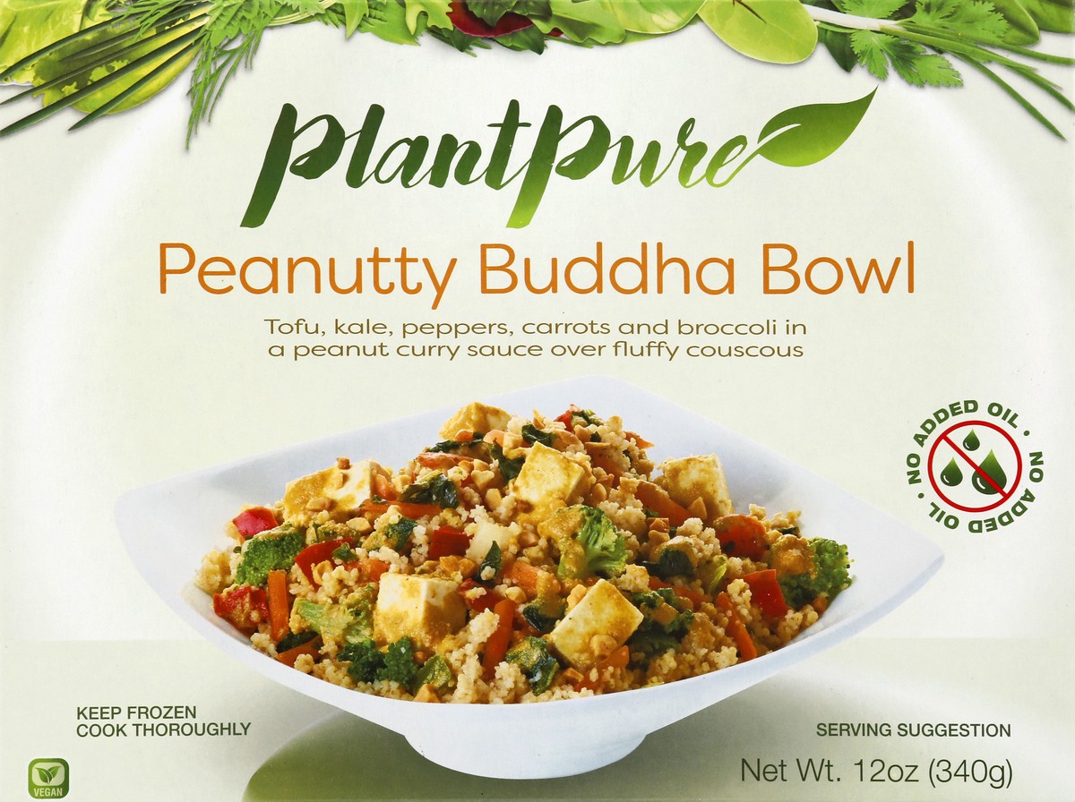 slide 4 of 13, PlantPure Peanutty Buddha Bowl, 12 oz