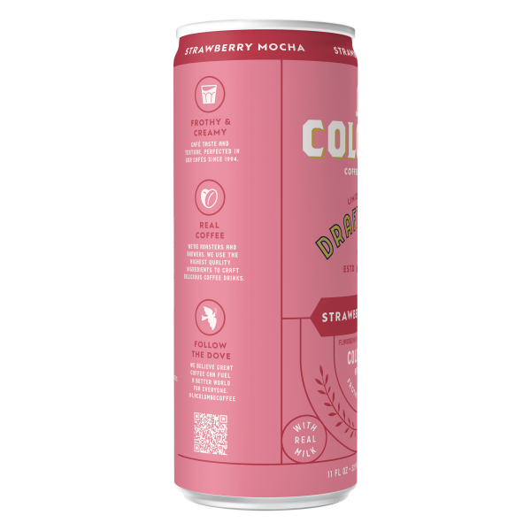 slide 12 of 25, La Colombe Coffee, Strawberry Mocha Cold Brew Draft Latte, 11 fl oz Can, 11 oz