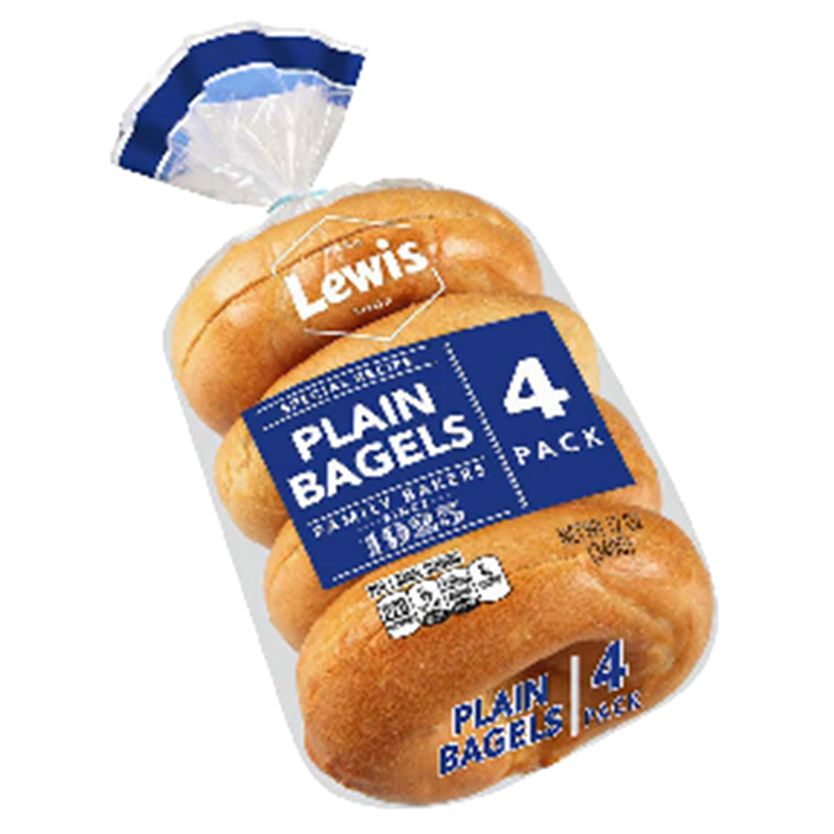 slide 1 of 1, Lewis Bakeries Bagels, 4 ct