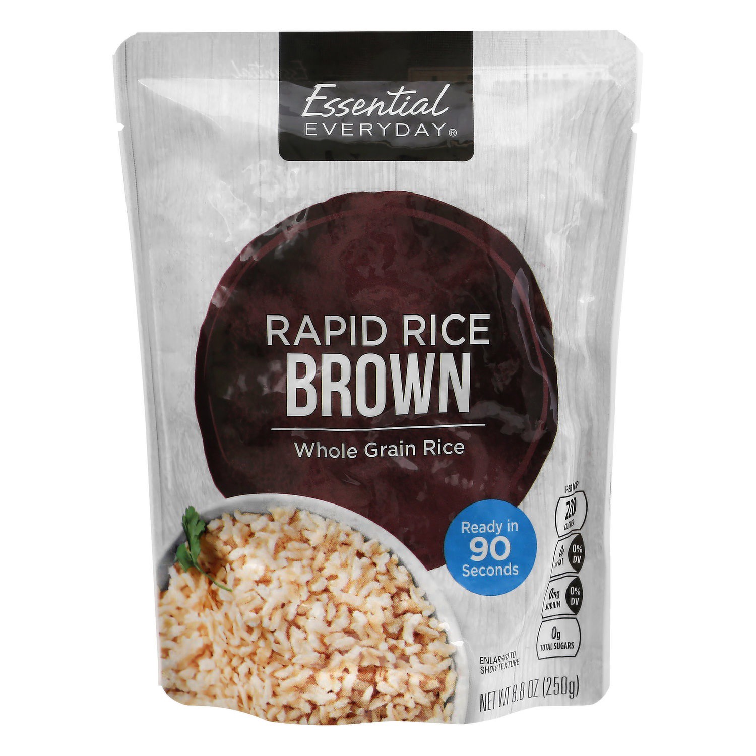 slide 1 of 1, Essential Everyday Brown Rapid Cook Rice, 8.8 oz