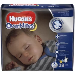 Huggies OverNites Jumbo Diapers Size 3