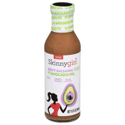 Skinnygirl Avocado Oil Zesty Balsamic Dressing and Marinade, Gluten Free Salad Dressing, 11.5 Fl Oz