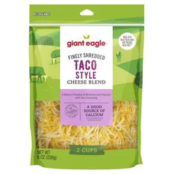 Giant Eagle Fancy Shredded Taco Style Blend Cheese