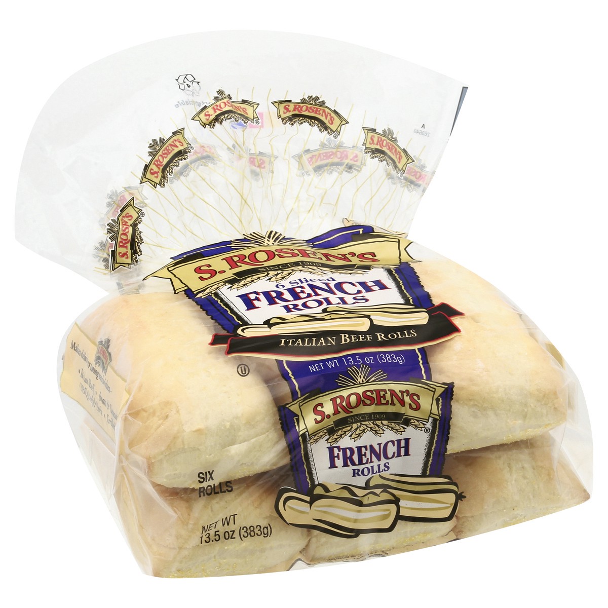 slide 5 of 8, S. Rosen's Sliced French Rolls 6 Ct, 6 ct