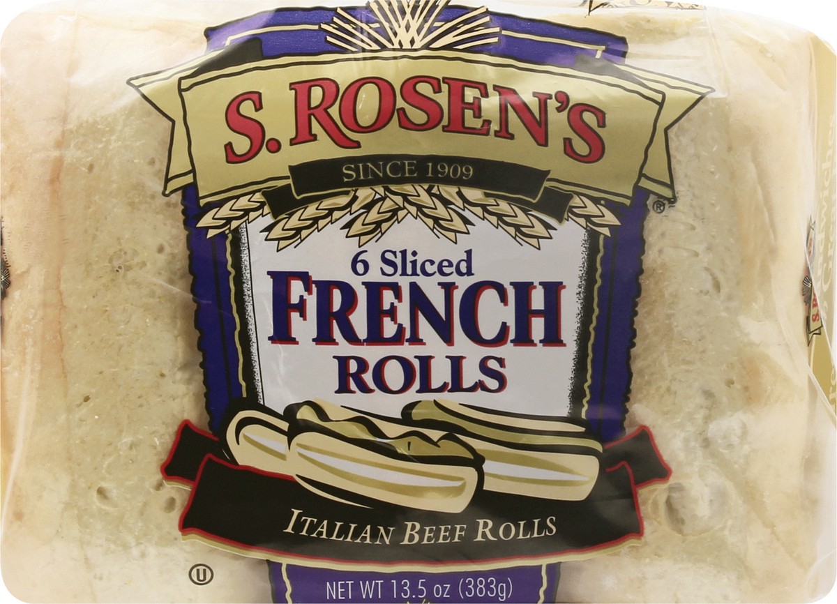 slide 7 of 8, S. Rosen's Sliced French Rolls 6 Ct, 6 ct