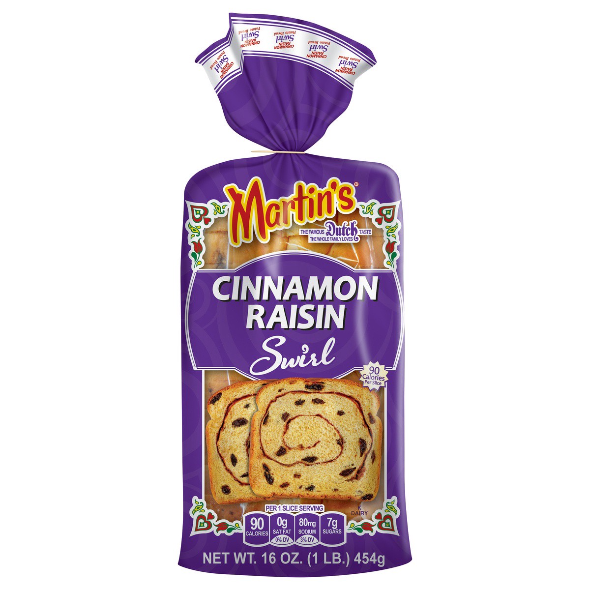 slide 1 of 8, Martin's Cinnamon-Raisin Swirl Potato Bread, 16 oz