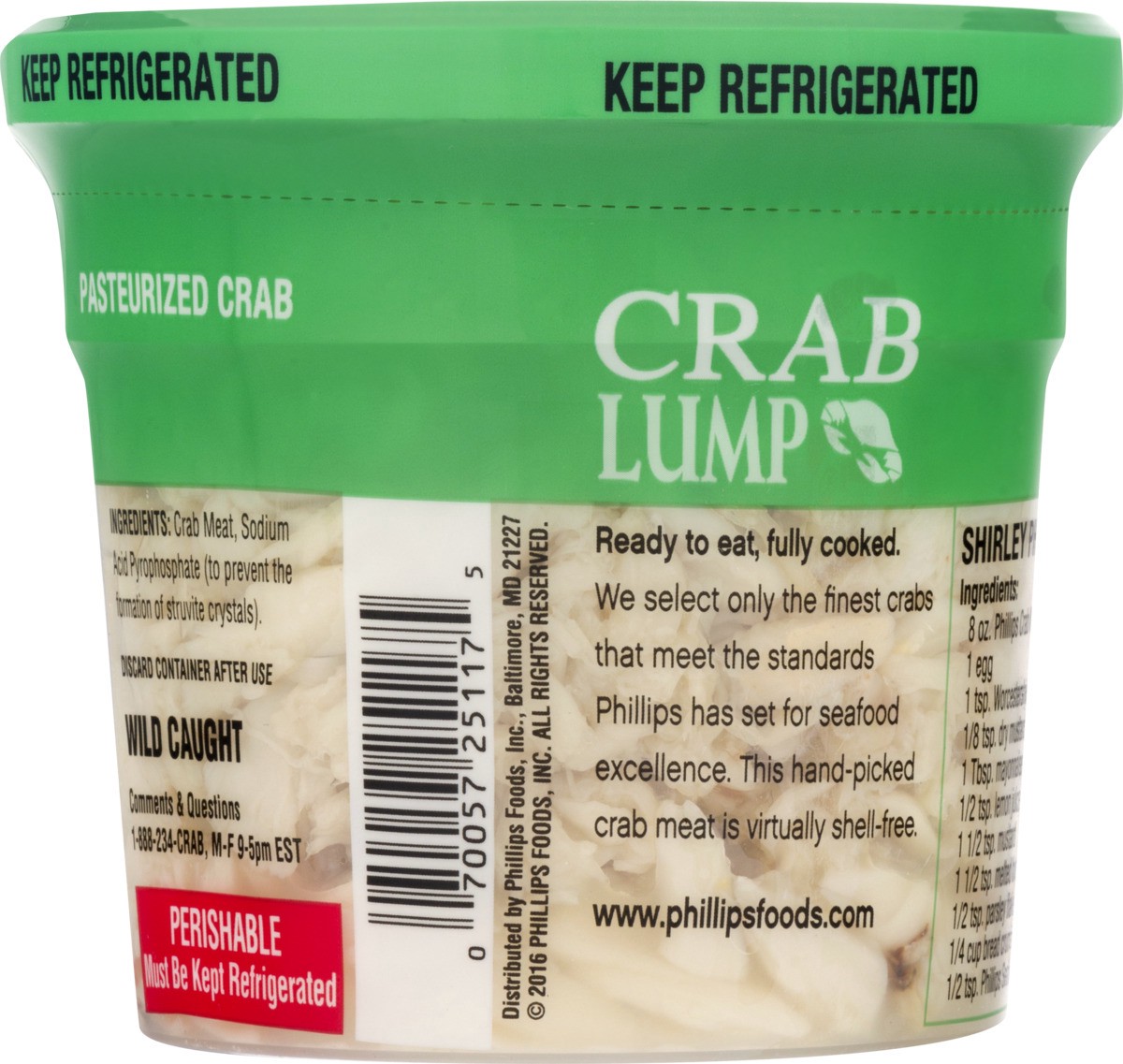 slide 7 of 9, Phillips Lump Crab Meat - 8oz, 8 oz