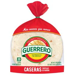 Guerrero Caseras Flour Tortillas, Fajita Size, 20 Count