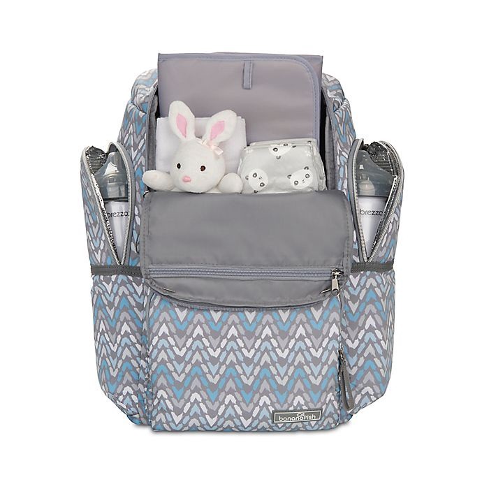 slide 7 of 12, Bananafish Dakota Backpack Diaper Bag - Grey, 1 ct