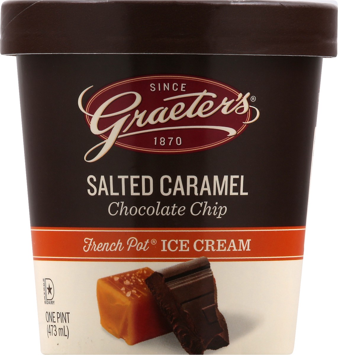 slide 1 of 1, Graeter's Salted Caramel Ice Cream, 16 oz