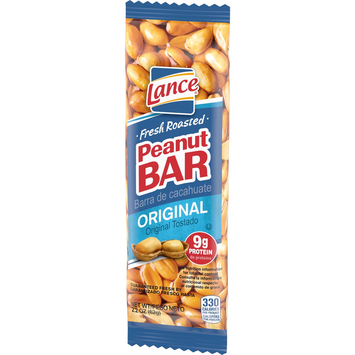 slide 8 of 9, Lance Peanut Bar, Snack Bar 2.2 Oz, 0.62 oz
