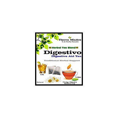 slide 1 of 1, Tierra Madre Digestivo Upset Stomach Tea - 0.4 oz, 0.4 oz