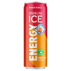 Sparkling ICE +Energy Power Punch 12 oz Can