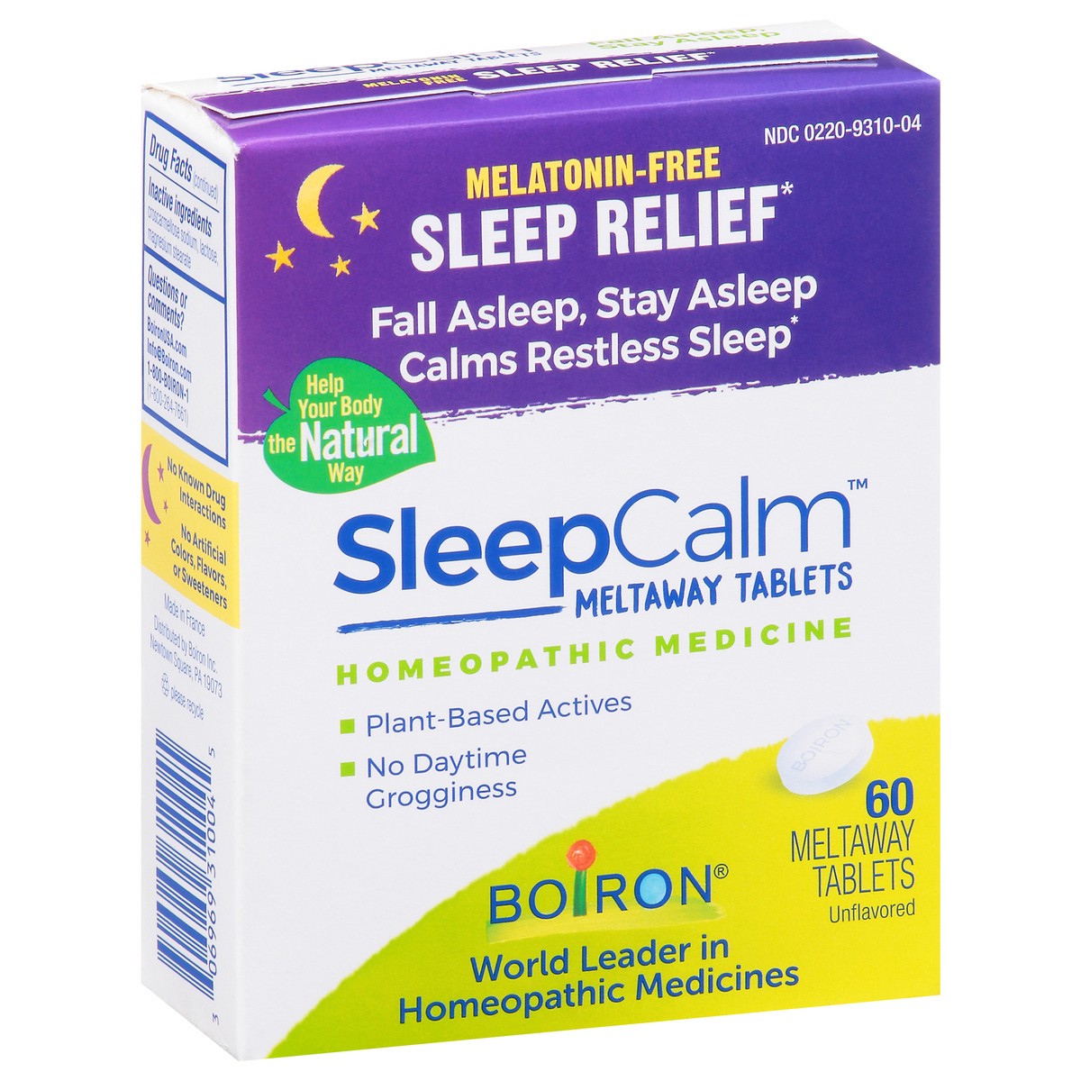 slide 5 of 9, Boiron Sleep Calm Unflavored Sleep Relief 60 Meltaway Tablets, 1 ct