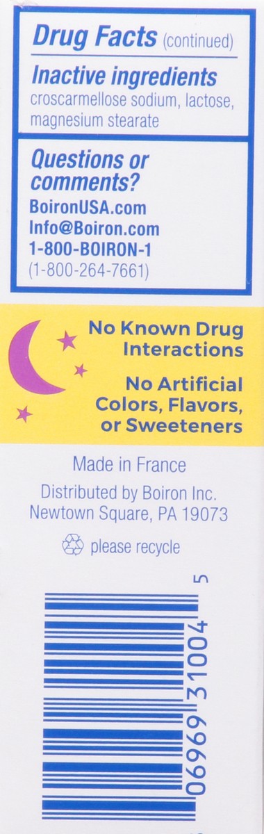 slide 8 of 9, Boiron Sleep Calm Unflavored Sleep Relief 60 Meltaway Tablets, 1 ct